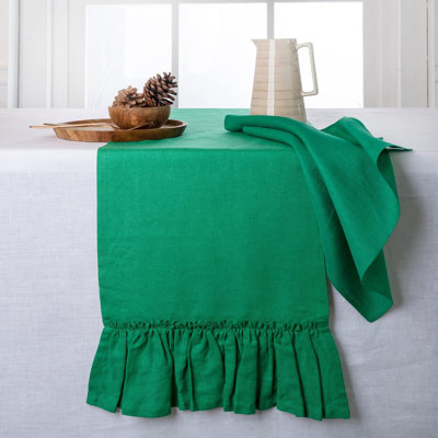 Chemin de table en lin D'Moksha Homes