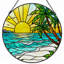Vitrail 12 "H Sunset Beach-1588418382