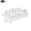 Canapé rembourré moelleux 88,2 po Modern-630014207