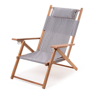  Reclining Beach Chair with Cushion
