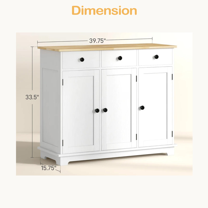 Entryway Accent Cabinet,Home Storage Cabinet,Floor Cupboard, White