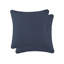 Taies d'oreiller matelassées Vilano de Southshore Fine Linens, en microfibre doublement brossée, à coutures carrées et bords passepoilés, lot de 2, 66 x 66 cm, bleu foncé-399142847-399142828