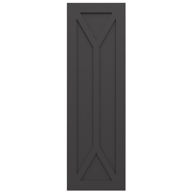 Volets à panneau plat, 37", Montagne ombrageuse, 15"