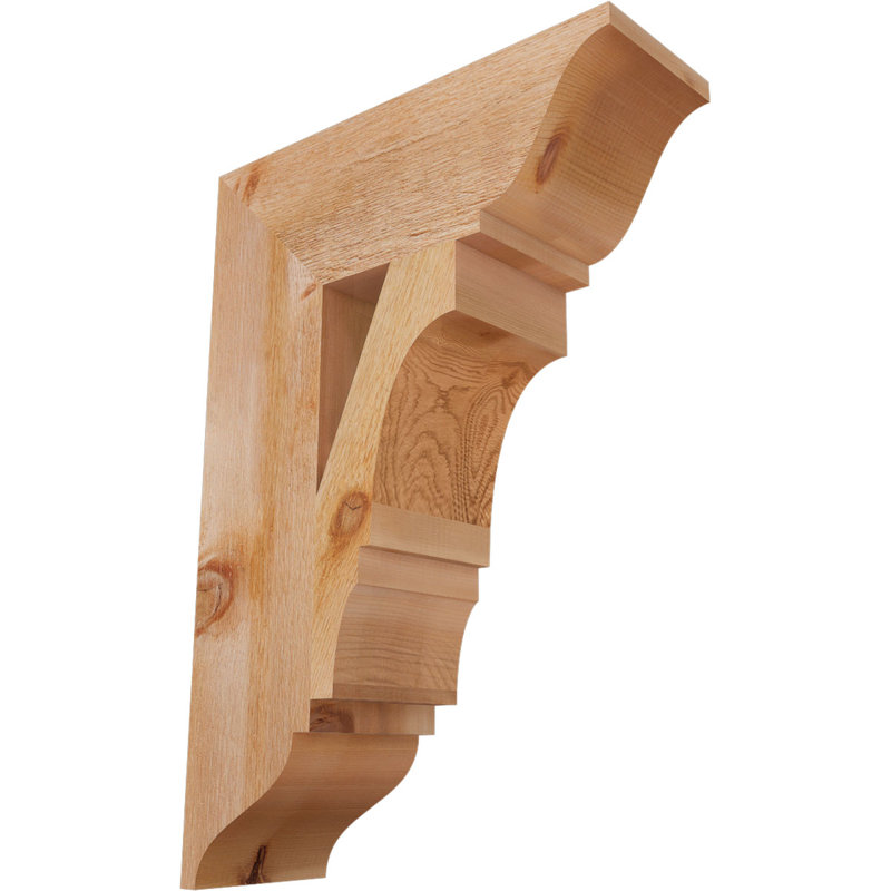 Support traditionnel Balboa, Cèdre rouge de l'Ouest brut, L 6 po x P 18 po x H 26 po