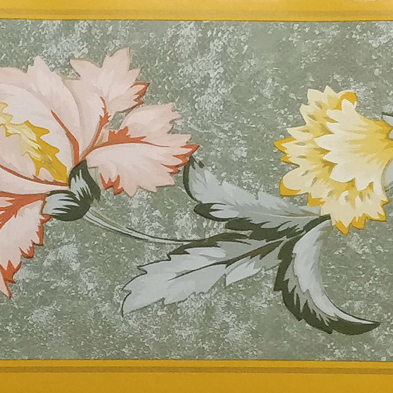 Bordure de papier peint à motif floral rétro L 33 pi x l 4 po Sherburn