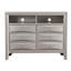 Commode média Marilla G1503-TV2, champagne argenté