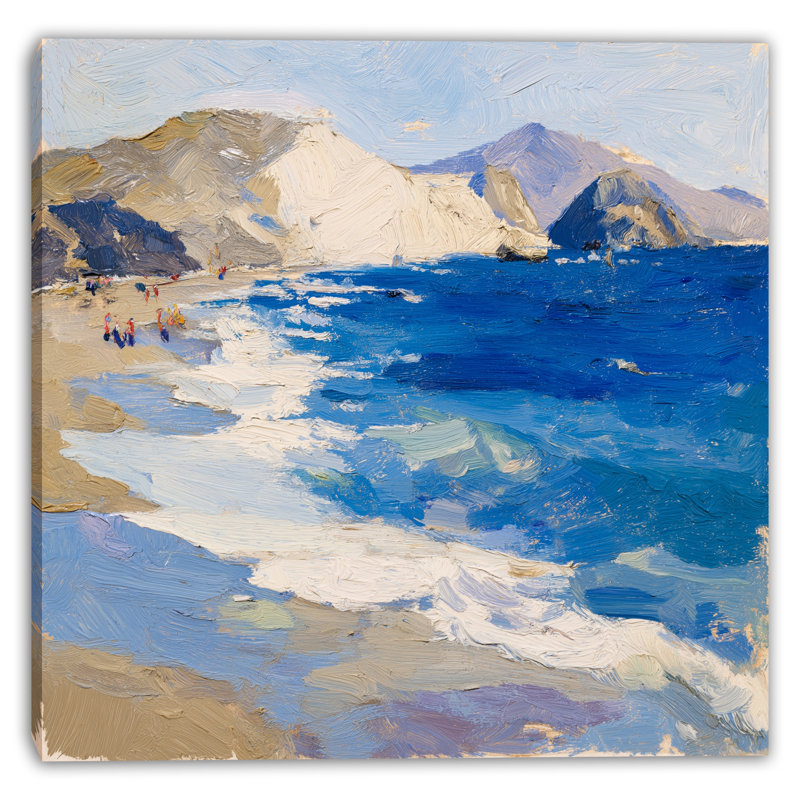 Art mural sur toile Coastal Breeze Morning, H 12 po x l 12 po