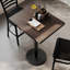 Plateau de table commercial en bois massif de L 30 po x l 24 po avec base de bar d'une hauteur de 18 po-776346346-776346350-776346345