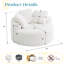 Méridienne ronde surdimensionnée avec coussin, méridienne rembourrée à assise profonde pour le salon ou la chambre à coucher-862184171