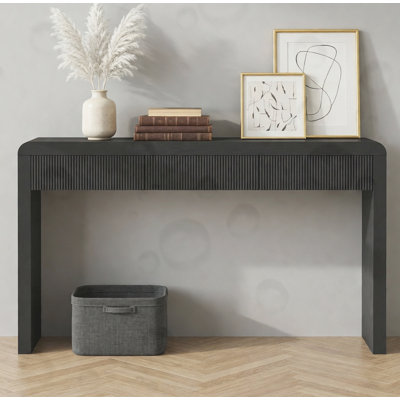 Console avec 3 tiroirs cannelés