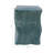 Tabouret de jardin en céramique avec texture ondulée - table d'appoint verte de 19 po pour une utilisation intérieure ou extérieure