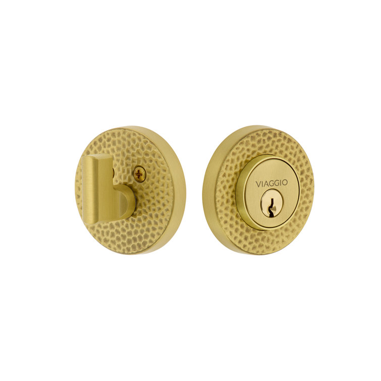 Circolo Single Cylinder Keyless Deadbolt with Rosette