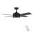 44 In Intergrated LED Ceiling Fan Light With White Blade-322044303-322044302