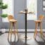 Tables de salle à manger compactes (table seulement, sans chaises, avec plateau et pieds), table de bar rustique en bois et en acier pour la cuisine