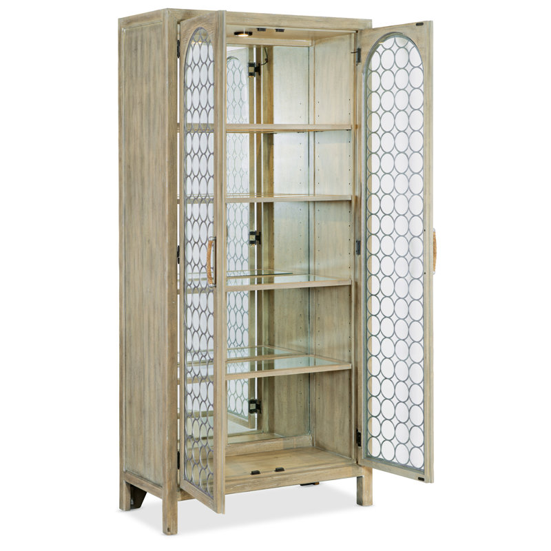 Surfrider Lighted Display Stand, Light Wood
