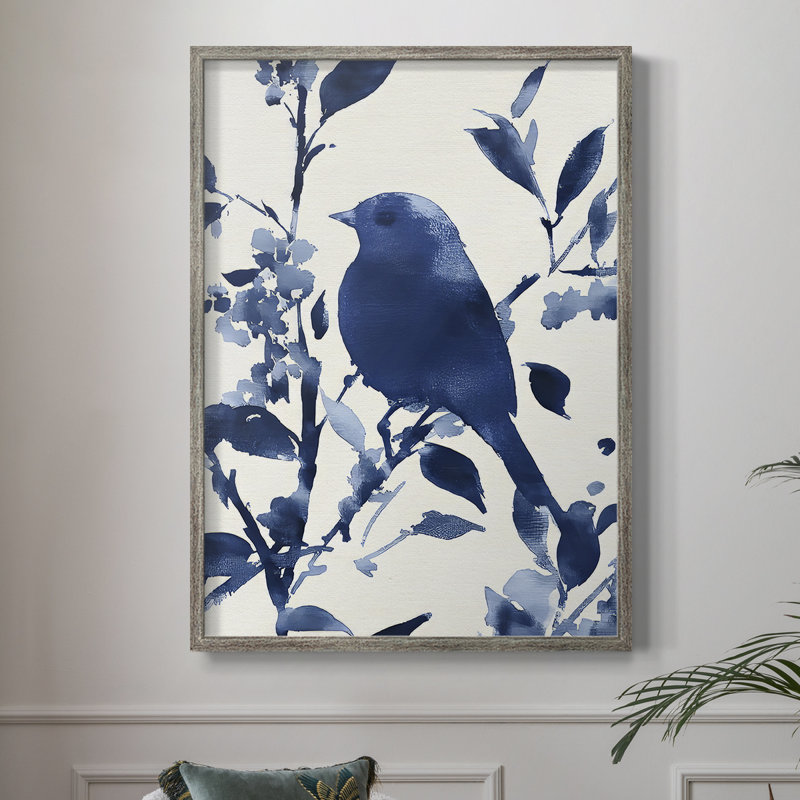 Reproduction encadrée FLORAL Series DLXVII - bois massif, H 11 po x l 9 po