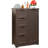 23.6''W 4-Drawer Chest with Sliding Barn Door,storage cabinet-1162227240