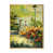 Toile avec cadre flottant or