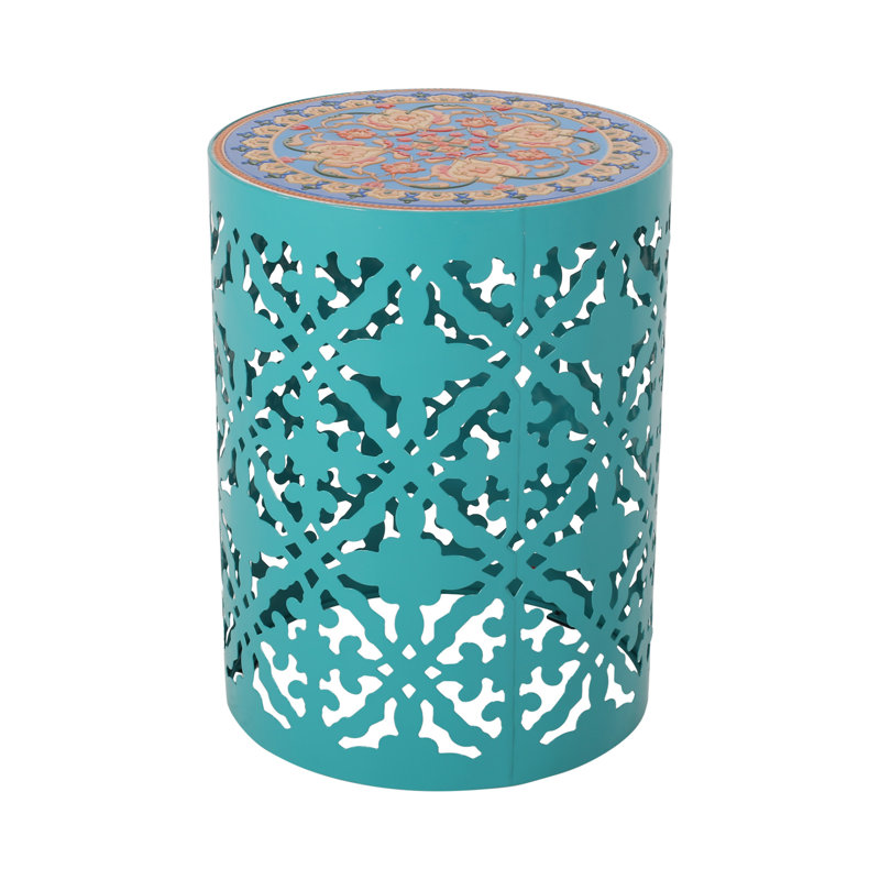 Castana Side Table (Only Include Table), Teal
