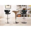 Upholstery Adjustable Swivel , Grey, 2 - Faux Leather Seat And Base For Living, Dining, Bar, Office, Outdoor 2 Grey With Seat, Cushions, Height, Living Room, Bar Furnishings-2072892637