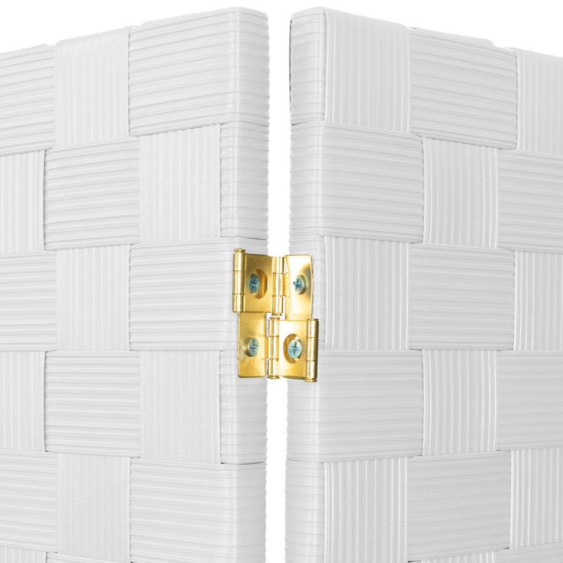 Outdoor Folding Screen, White, 47" H, 6