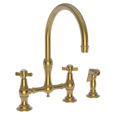 Fairfield Kitchen Bridge Faucet with Side Spray