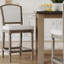 Tabouret de bar à hauteur de comptoir gris vieilli 26 po Charleston-125539922-125539925