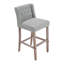 Upholstered Counter Stool with Solid Wood Frame-1270422319