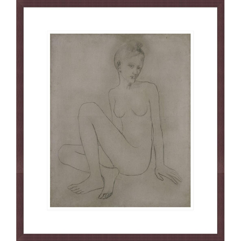 «Madeleine nue (Nude with Crossed Legs») par Pablo Picasso, impression giclée, H 20,55 po x l 17,75 po