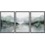 «Misty Mountain Lake, aquarelle, illustrations sereines», 3 pièces-99077716-99077717