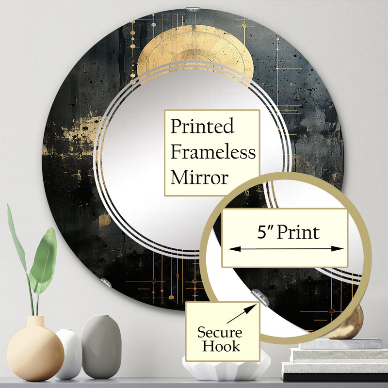 Miroir mural Nonango, 24 po x 24 po