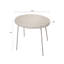 Ensemble de causeuse et de table basse d'extérieur moderne, ensemble de conversation de patio toutes saisons avec coussins épais, meubles bistro 2 pièces pour la cour, le balcon, le jardin, blanc cassé