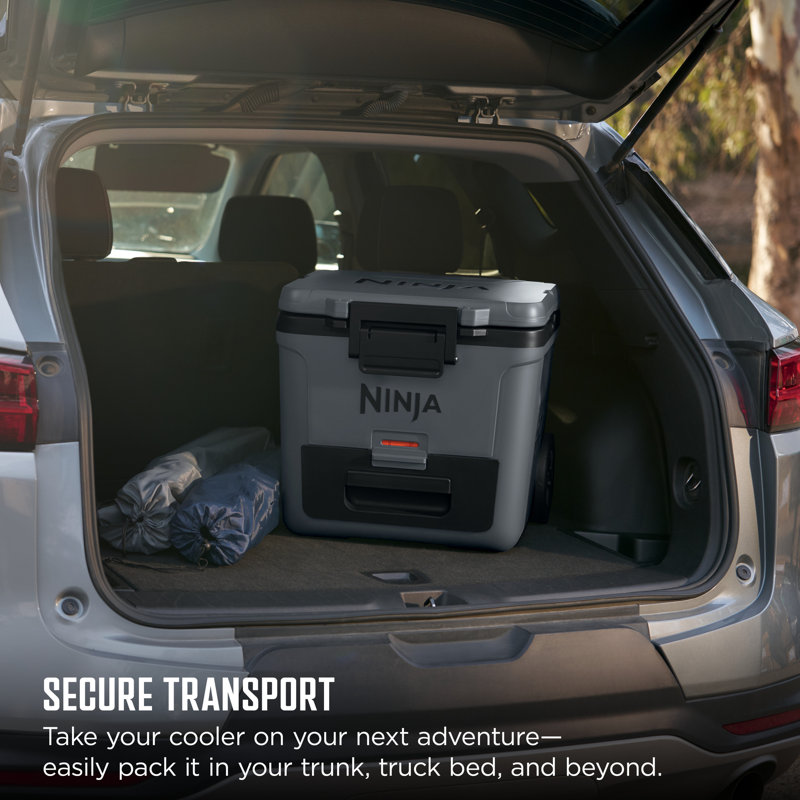 Ninja FrostVault 30qt Wheeled Cooler with Dry Zone, Integrated Fridge-Temp Dry Storage Drawer, Premium Heavy-Duty Insulated Cooler, Keeps Ice for Days