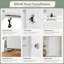 Porte pliante en bois manufacturé arqué blanc apprêté avec quincaillerie incluse-132223377
