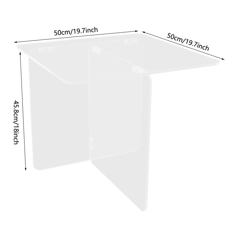 Table d'appoint 19,7 po, Clair