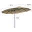 Parasol de marché rectangulaire Crosspointe 180'-2074113464
