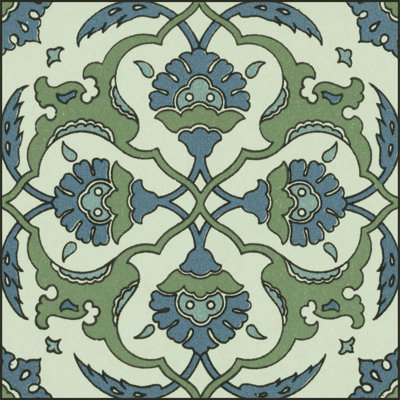 Mediterranean Tile II - Wrapped Canvas Print