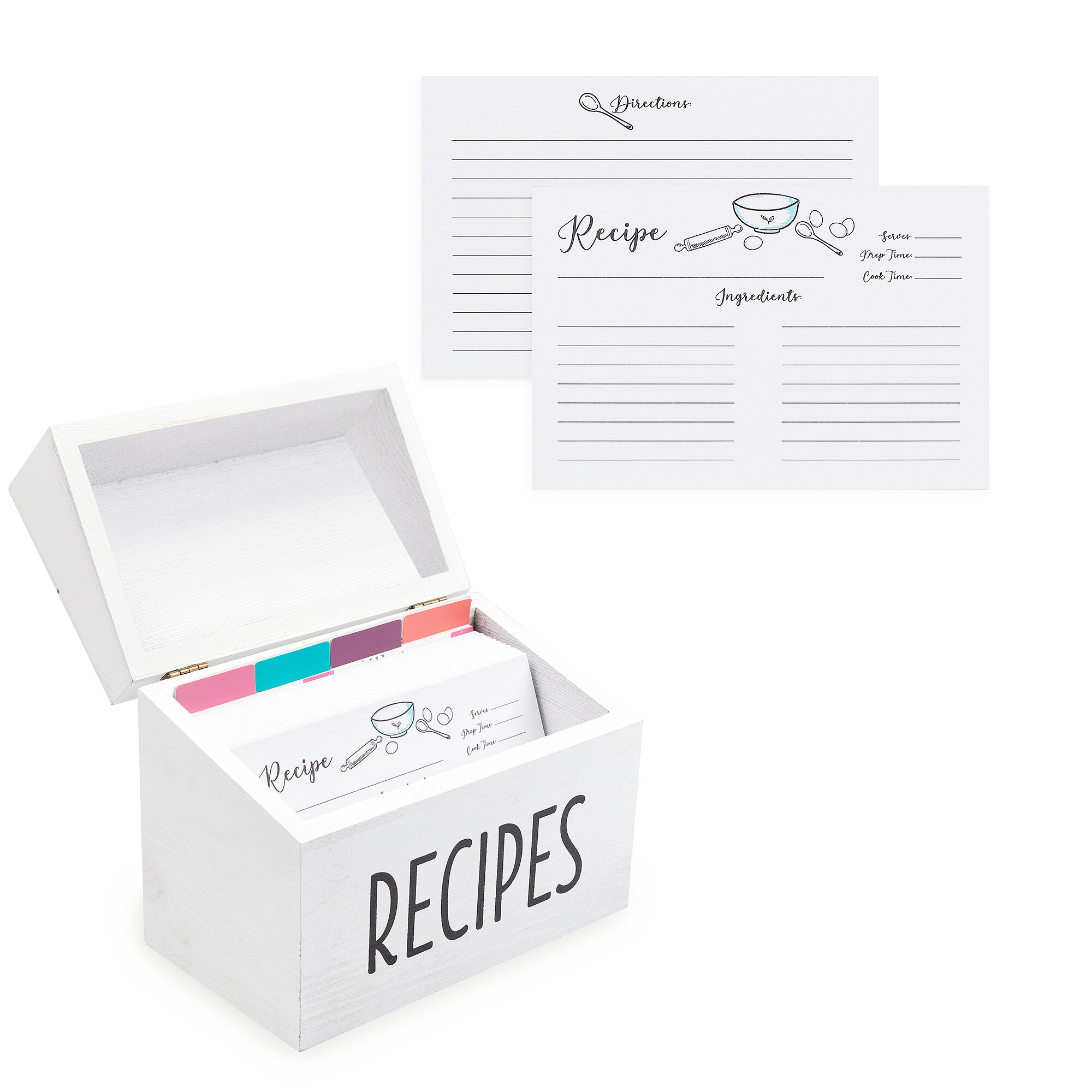 five minute friday} Quick and Cute Recipe Box Dividers