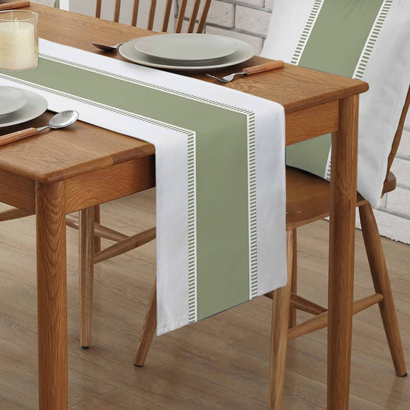 Modern Striped Blended Linen Tablecloth, Red