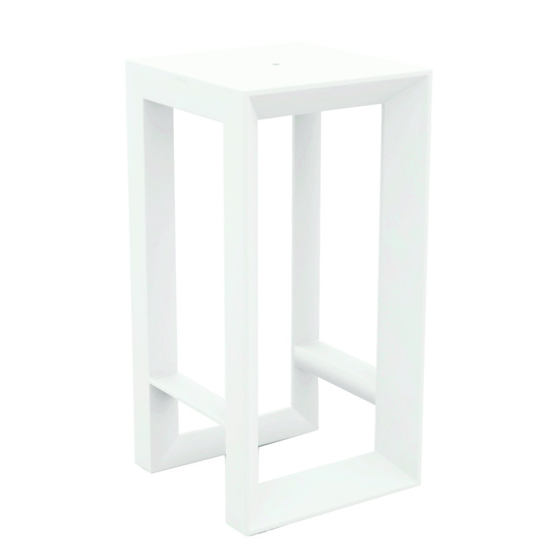 Frame Plastic Bar Table, White