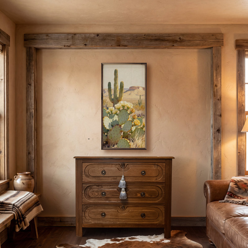 Desert Bloom Saguaro Bloom, H 36 po x l 18 po