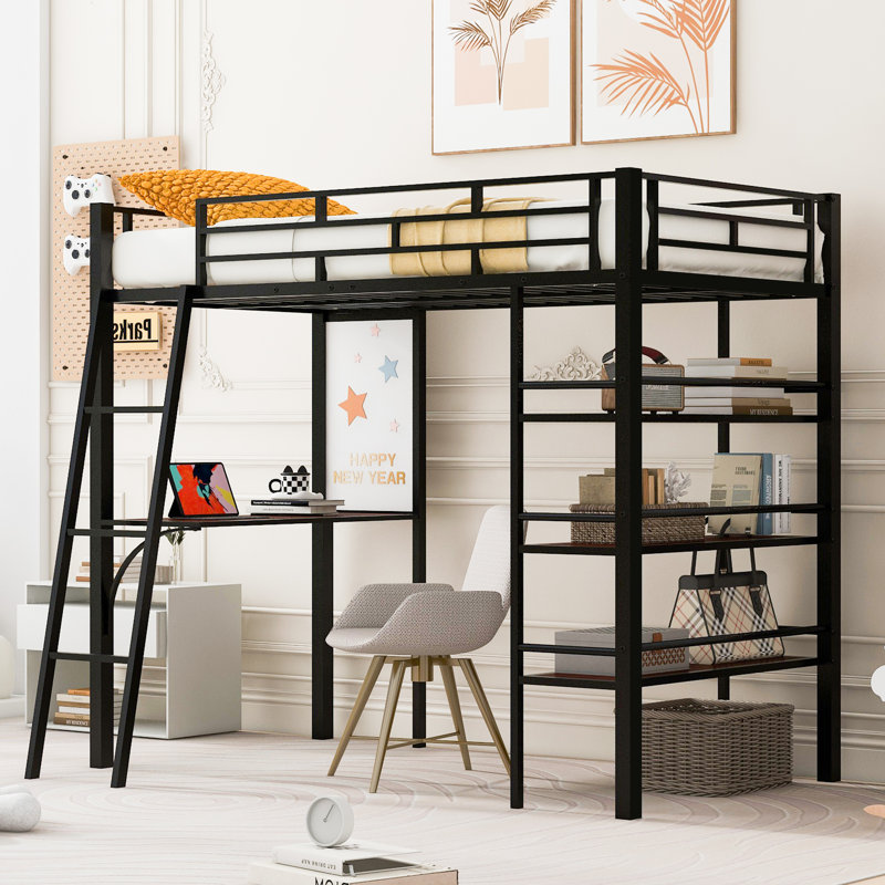 Lit pour enfant Maxson, gris