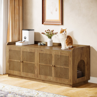 55.1-Inch Extra Large Cat Litter Box Enclosure