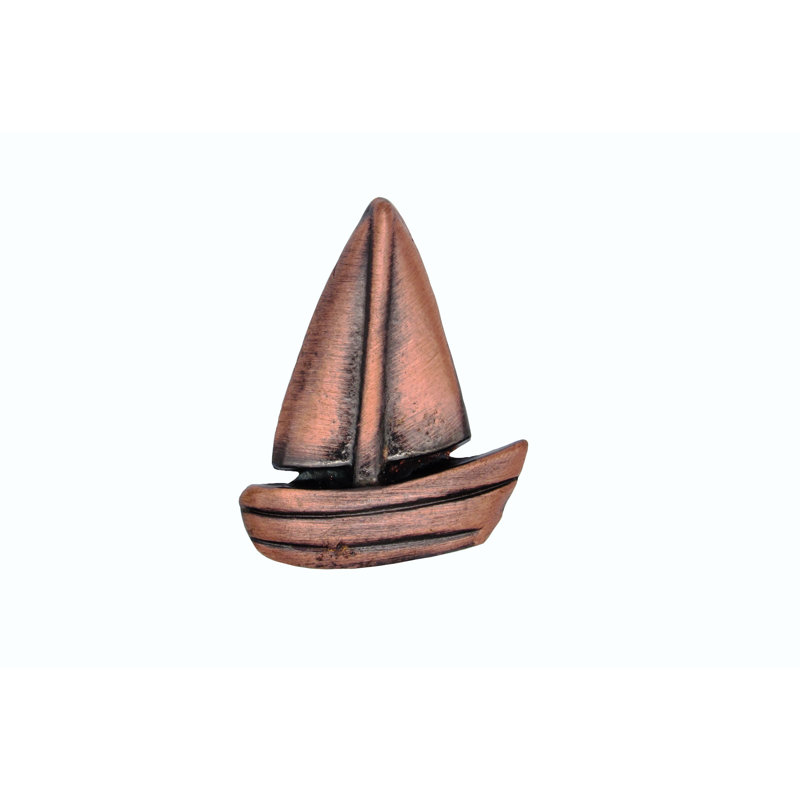 Poignée fantaisie pour bateau à longueur 13/8", Cuivre antique