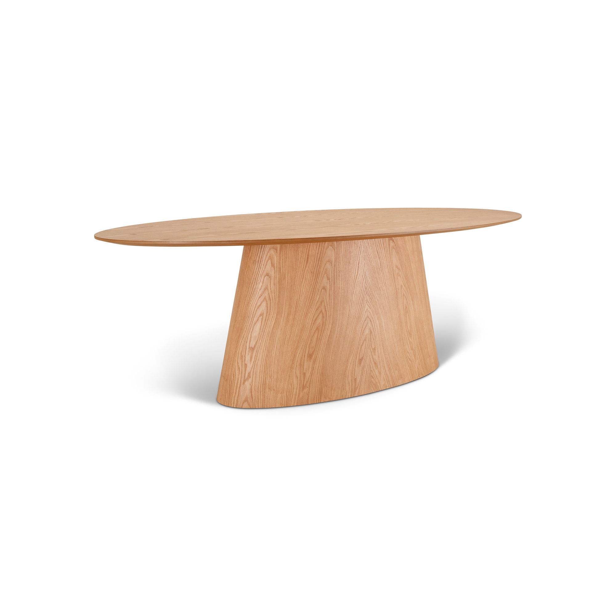 Nisrine 86" Oval Dining Table, Natural