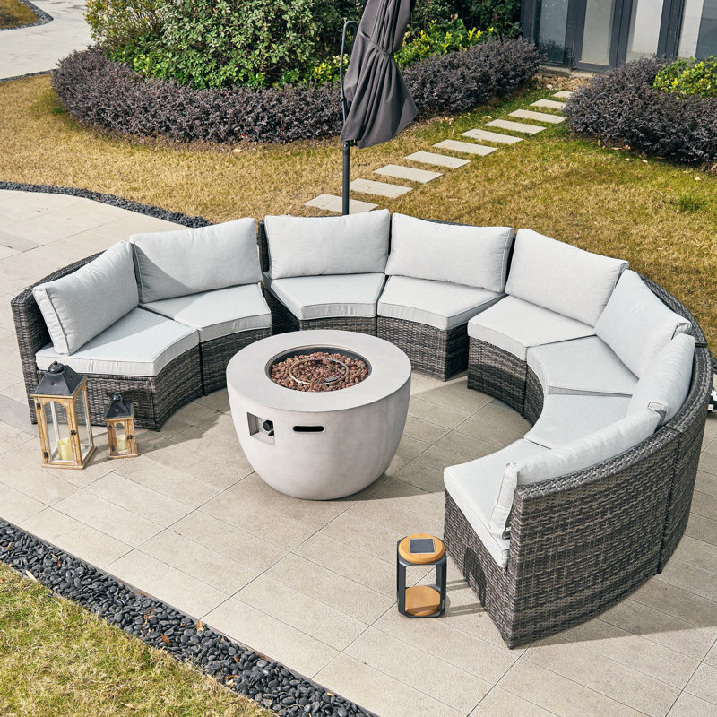 Payten 8 Person Sectional Seating Group With Cushions