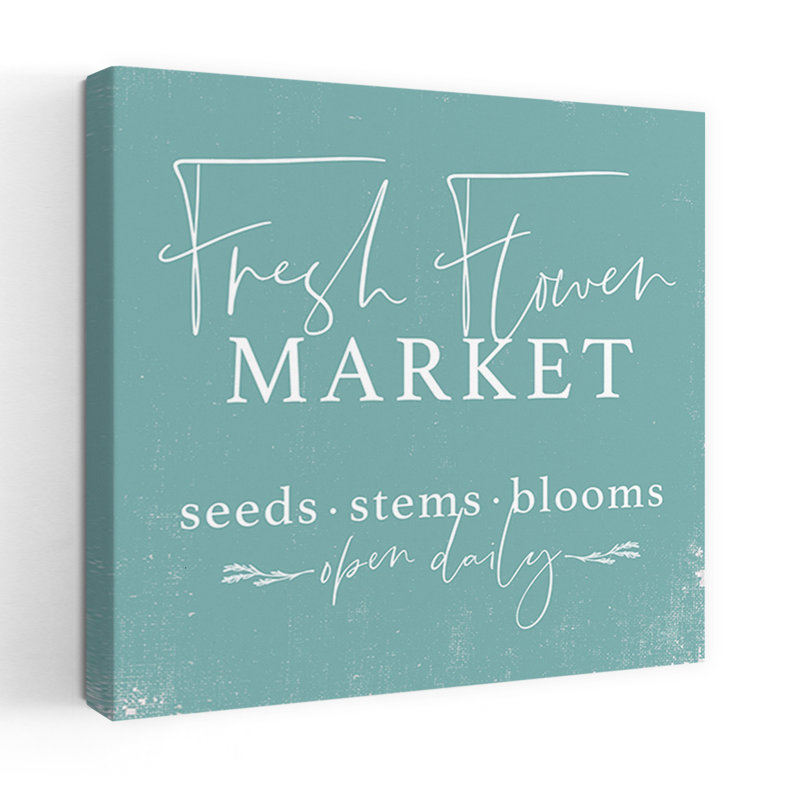 Art du marché aux fleurs fraîches, H 18 po x l 18 po