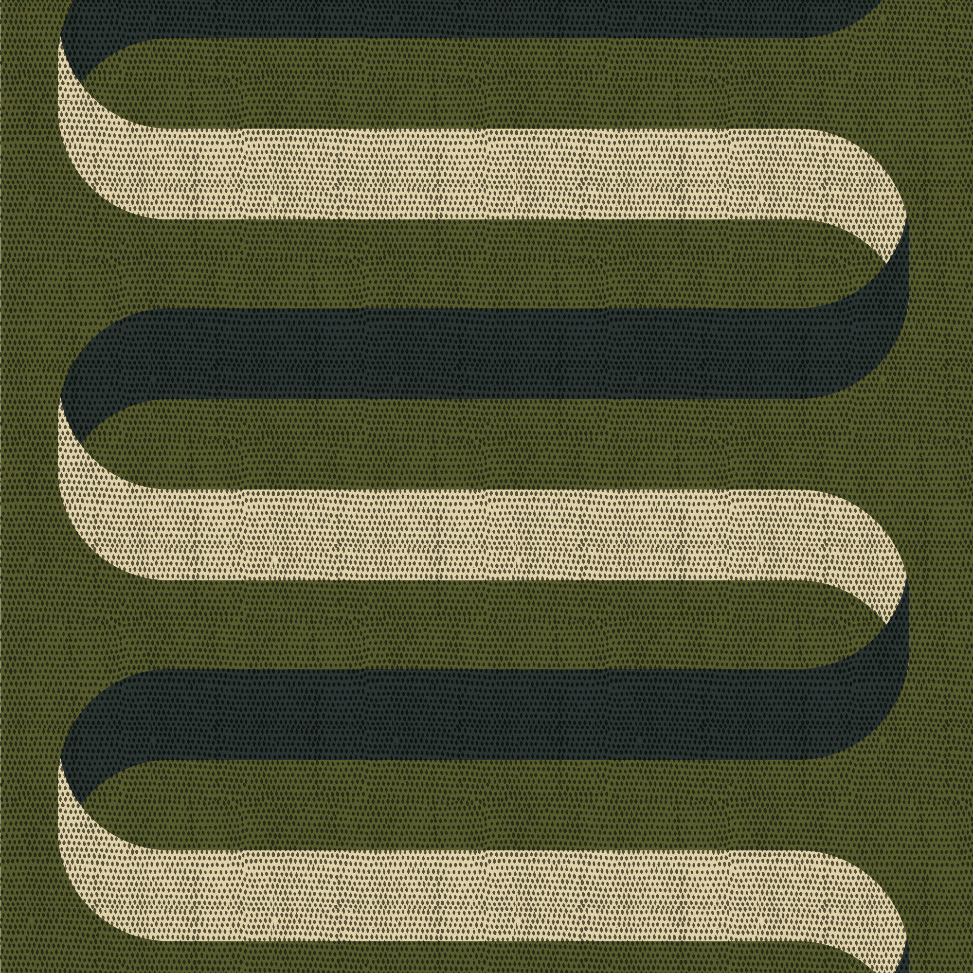 Folding Ribbon Peel & Stick Wallpaper Roll, Olive, Self-adhesive