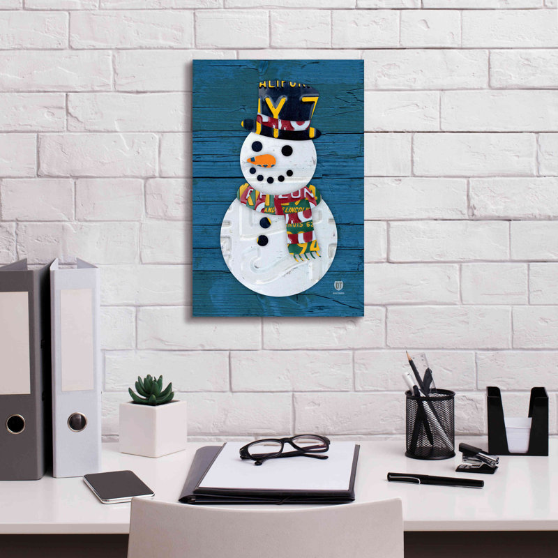 «Snowman» par Design Turnpike, H 18 po x l 12 po x P 0,75 po