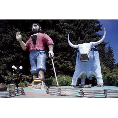 " Paul Bunyan And His Faithful Blue Ox Babe " by Carmela Azul